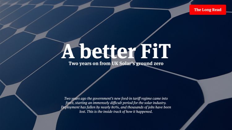 A Better FiT - Two years on from UK Solar’s ground zero