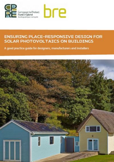 CPRE - BRE: Ensuring Place-Responsive Design for Solar Photovoltaics on Buildings front cover