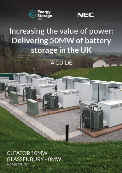 A Guide | Increasing the value of power: Delivering 50MW of battery storage in the UK front cover